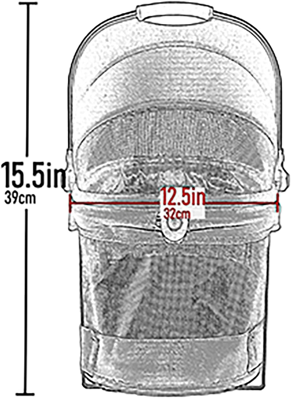 View 360 Ultra Lite Pet Safety Carrier & Car Seat for Small Dogs & Cats Push Button Entry, 15", Larkspur